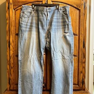 Men’s distressed Ralph Lauren Polo blue jeans Size 46x30